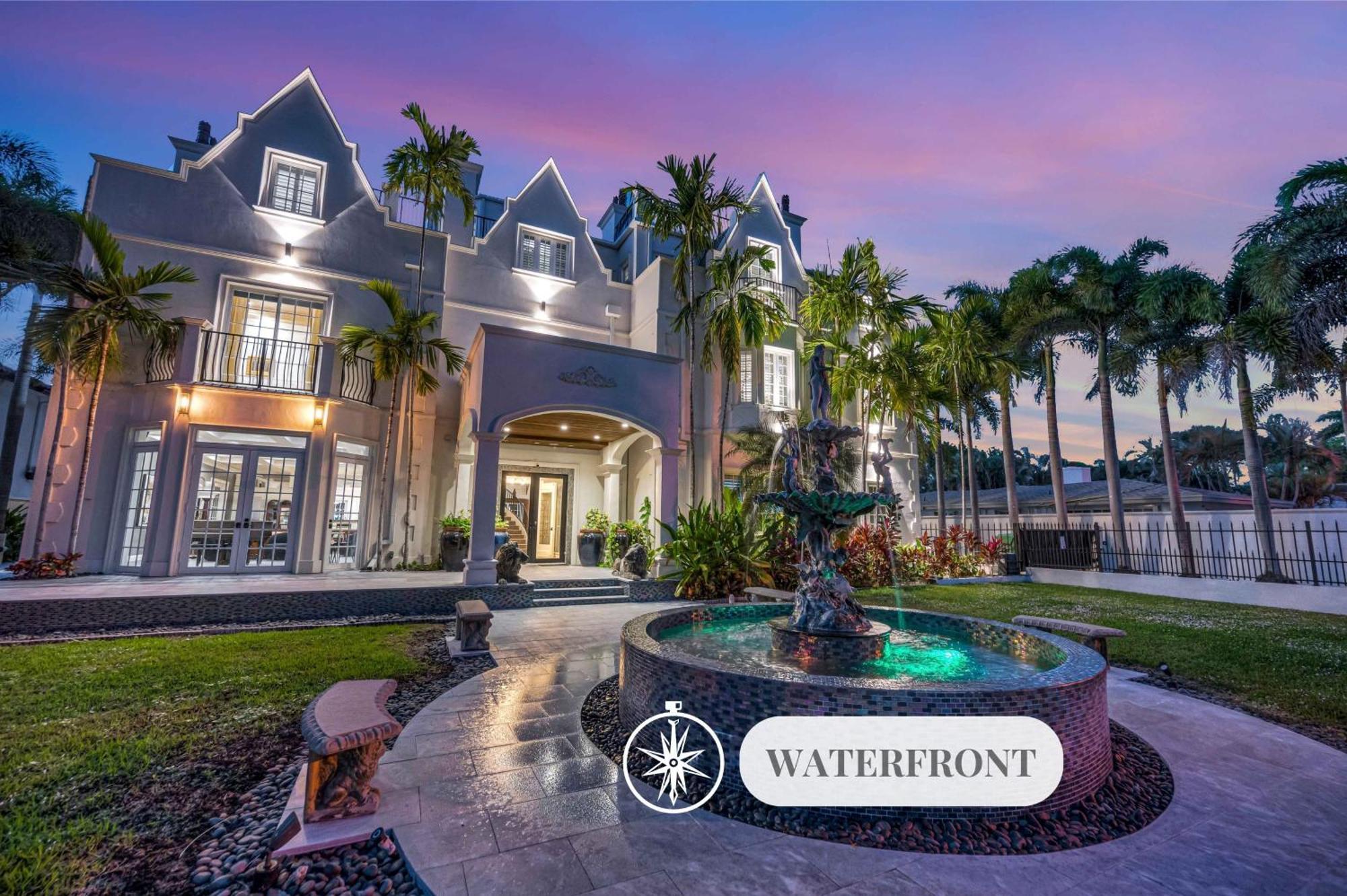 The Modern Castle Canal View Access Rooftop Living Greenhouse Vlllas Fort Lauderdale Exterior photo